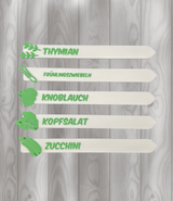 Pflanzen Schilder