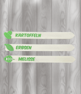 Pflanzen Schilder