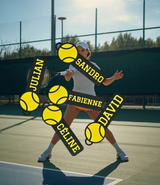 Tennis mit Namen Schlüsselanhänger