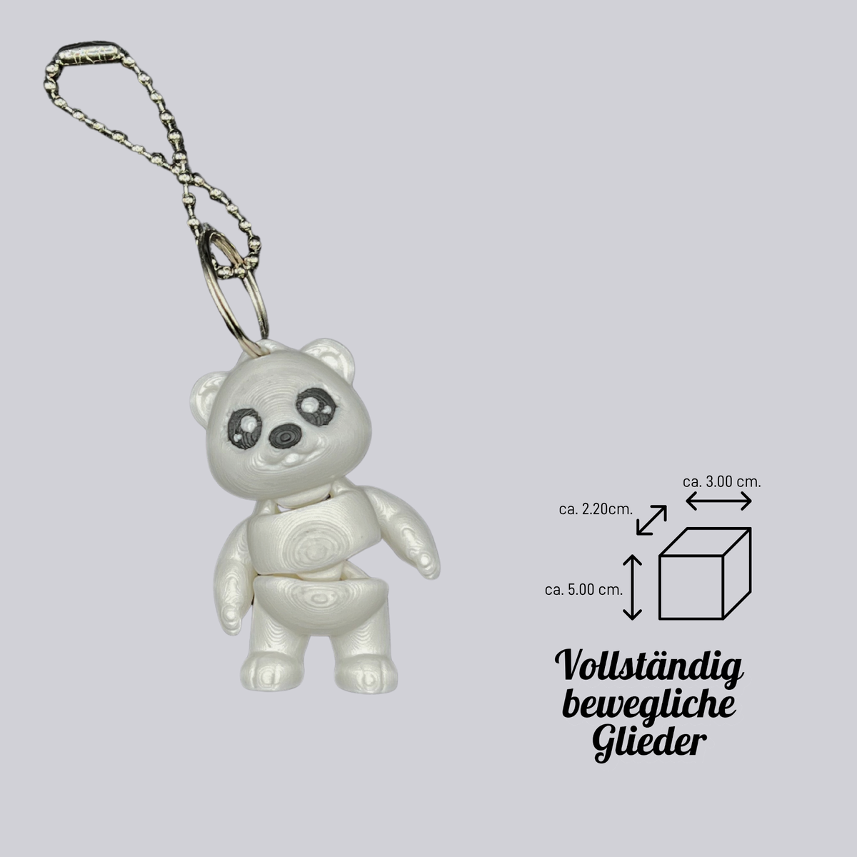Eisbär  - Beweglicher Schlüsselanhänger