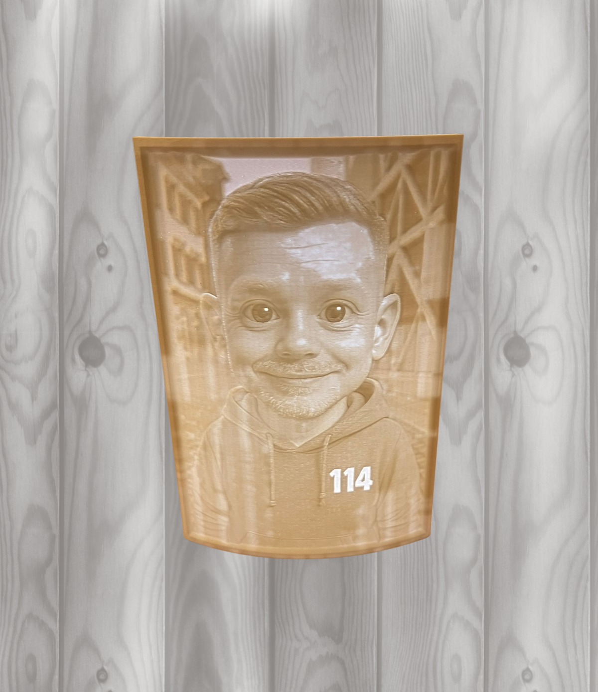 Lithophane Lichtbild 17cm
