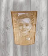 Lithophane Lichtbild 17cm